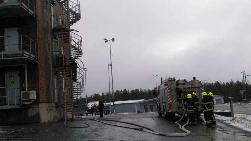На базе спасательной службы в Финляндии